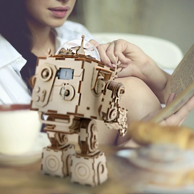 Puzzle in legno 3D Rokr Robot Orpheus con luce