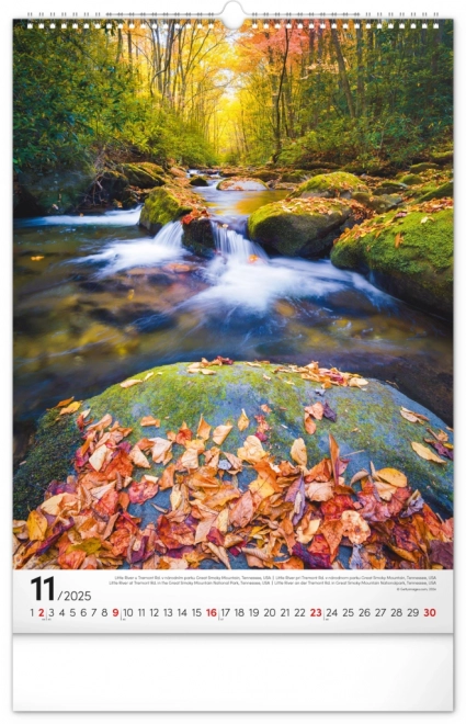 Calendario da Parete Acqua 2025