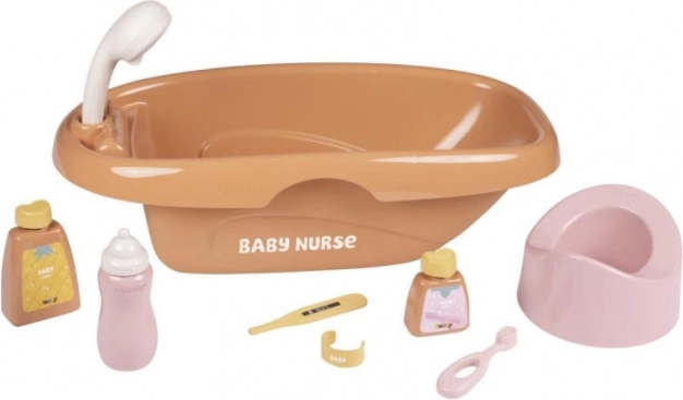 Vaschetta per bambole Baby Nurse con accessori