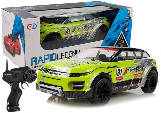 Auto telecomandata fuoristrada 1:10 verde