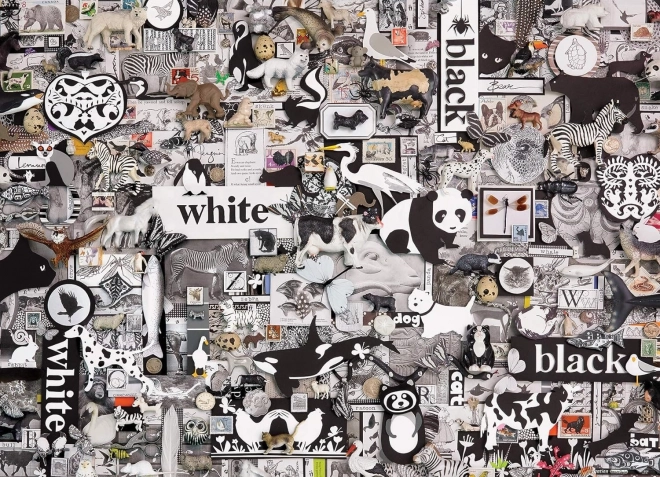 Puzzle Animali bianco e nero 1000 pezzi