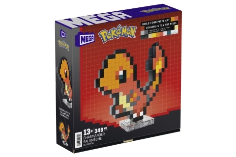 Mega Bloks Pokémon pixel art - Charmander