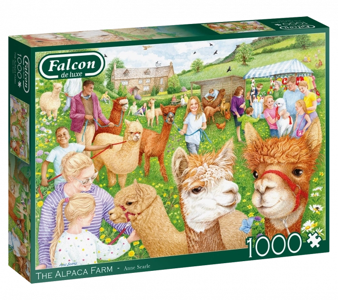 Puzzle FALCON Farma con Alpaca 1000 Pezzi