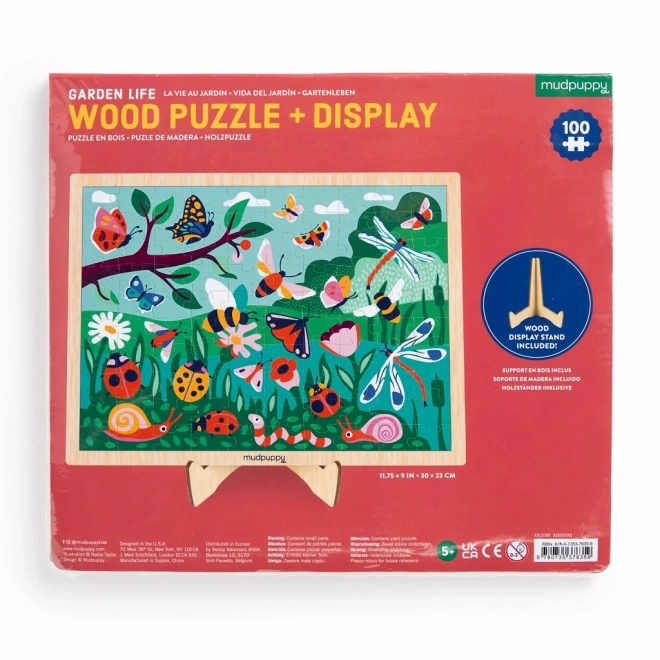 Puzzle in Legno Mudpuppy Vita in Giardino 100 Pezzi