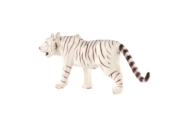 Tigre bianco indiano in plastica 14cm confezionato