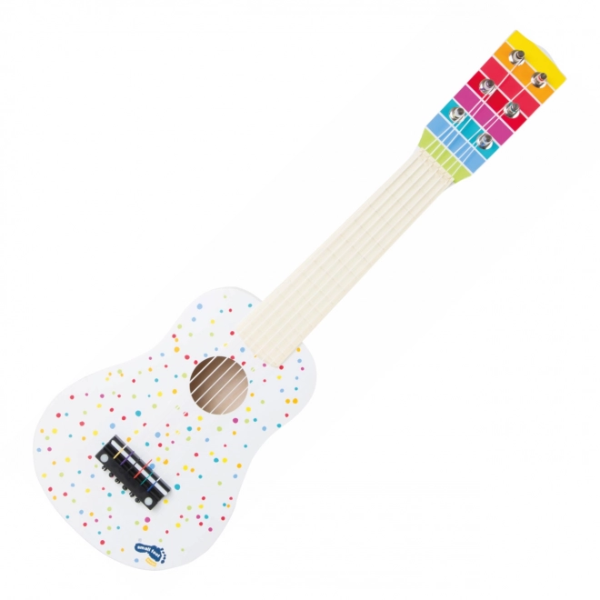 Chitarra in legno con pois per bambini