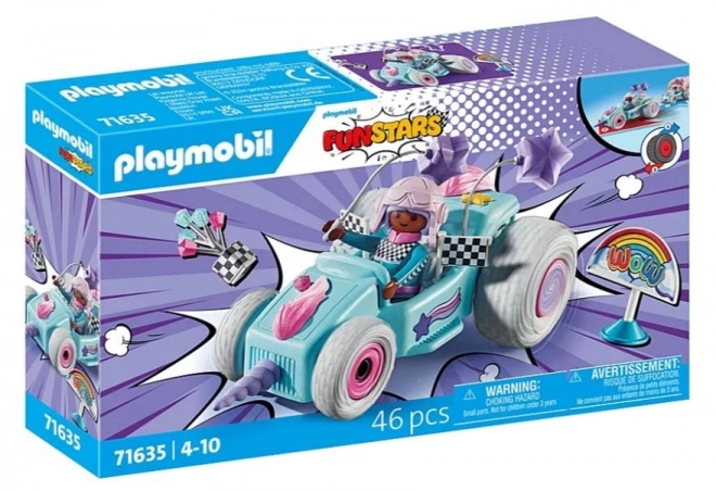 Set di figurine Funstars Racing: Unicorno