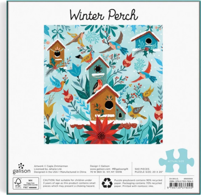 Puzzle Winter Perch 500 pezzi