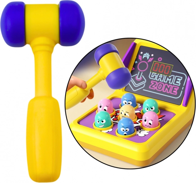 Gioco di Abilità Whack A Mole Automatico Con Martello Luci Suoni
