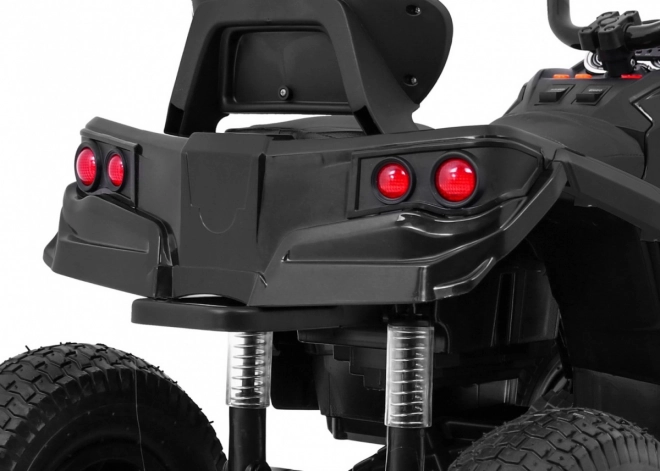 Quad ATV per bambini a batteria Air Black + ruote gonfiabili + radio MP3 + avvio lento