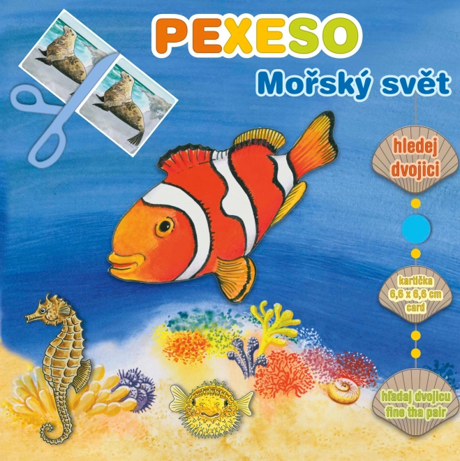 Pexeso Il Mondo Marino con Maxi Carte