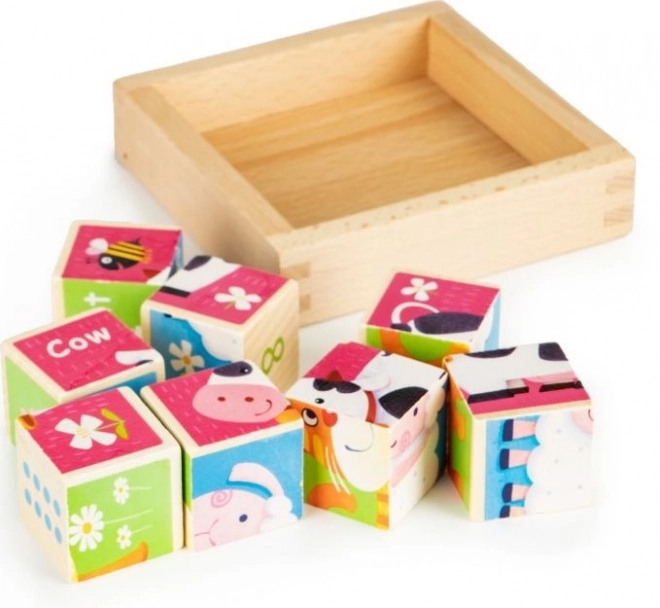 Blocchi di Legno Animali ECOTOYS