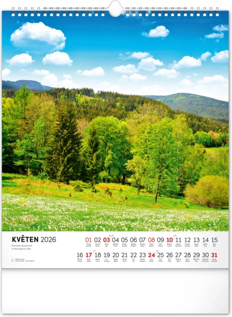 Calendario da parete Šumava 2026