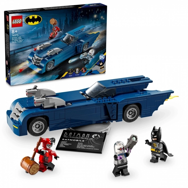 Batman e Batmobile contro Harley Quinn e Mr. Freeze