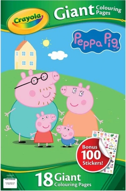 Mega album da colorare Crayola Peppa Pig