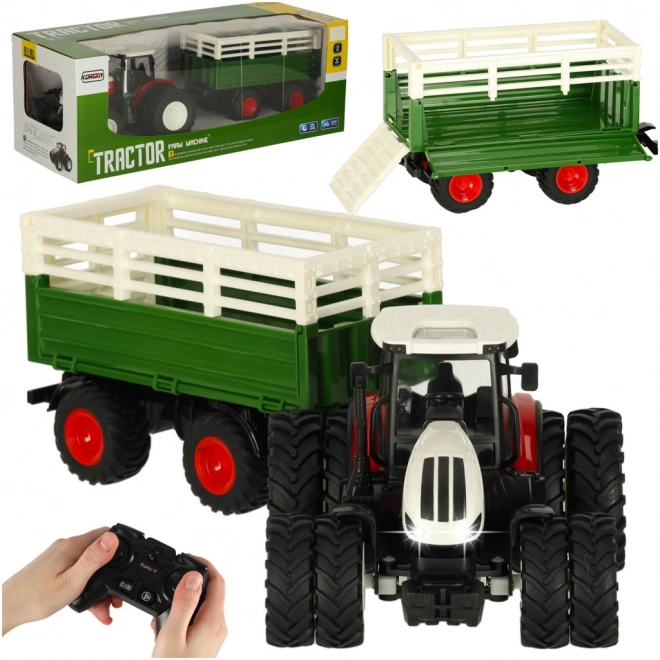 Trattore RC con rimorchio