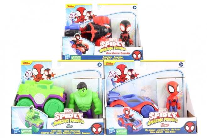 Veicolo e figura Spider-Man