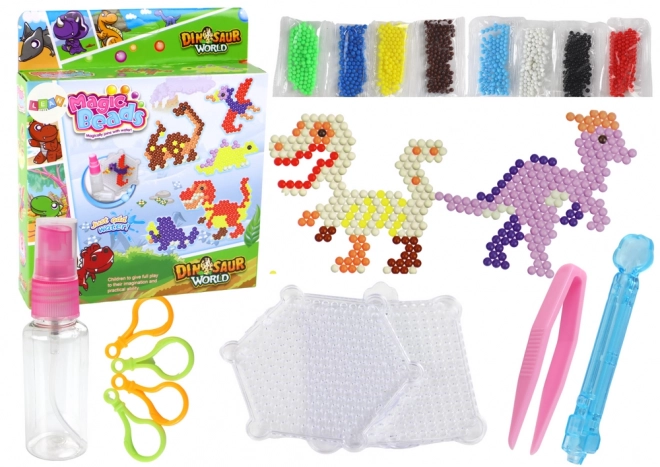 Set di perline magiche ad acqua 8 colori dinosauri