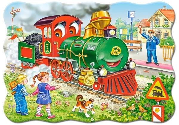 Puzzle 30 Pezzi Locomotiva Verde