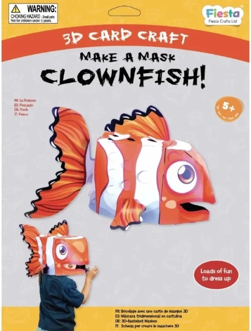Fiesta Crafts Set Creativo Maschera 3D Clown Occhiuto