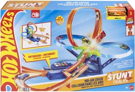 Pista Hot Wheels Stunt Collisione in aria