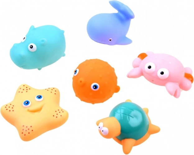 Animaletti di gomma con mini fontanella