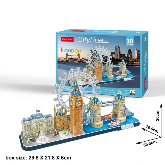 Puzzle 3D skyline di Londra