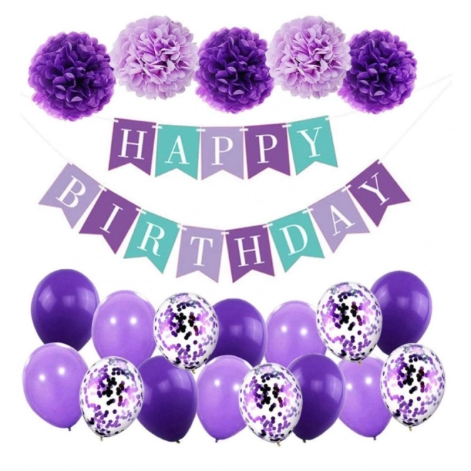 Decorazioni compleanno viola