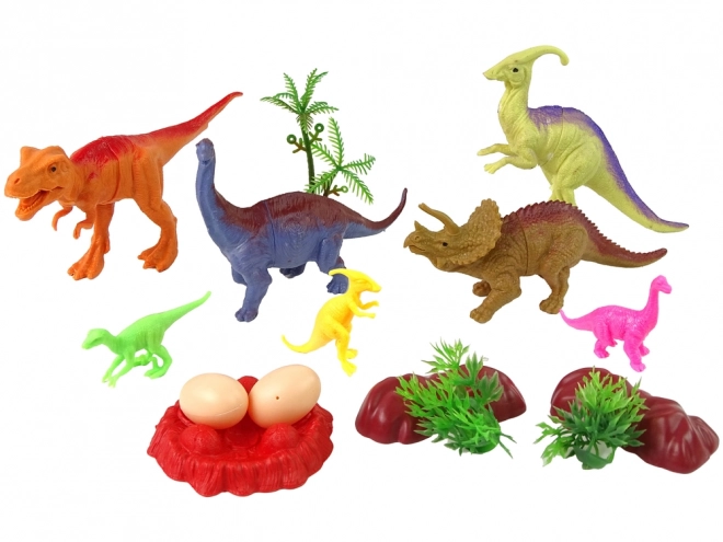 Set di Figurine di Dinosauri con Accessori 15 Pezzi