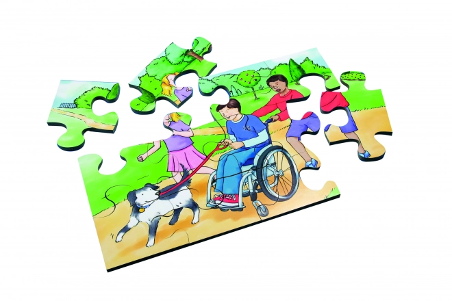 Puzzle in legno Just Jigsaws - Integrazione sociale