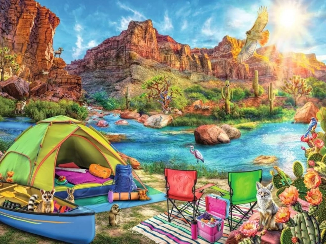 Puzzle Camping nel Canyon 1500 pezzi