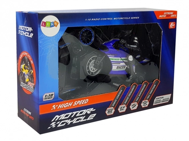 Motocicletta da Corsa Telecomandata Blu