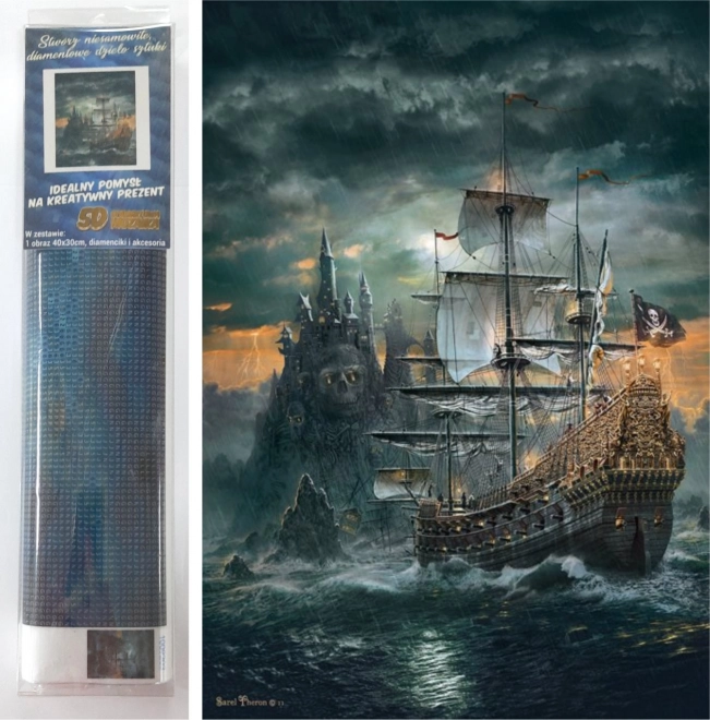 Pittura Diamante Nave Pirata
