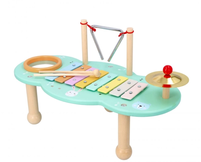 Centro musicale su tavolino stabile