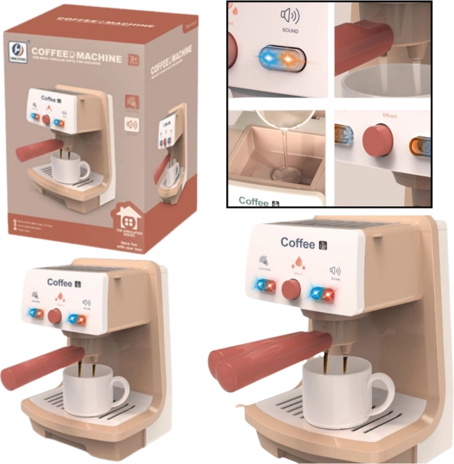 Macchina da caffè per bambini con luci e suoni