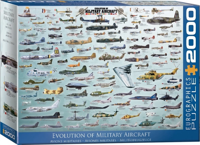 Puzzle Eurographics Aerei Militari 2000 Pezzi