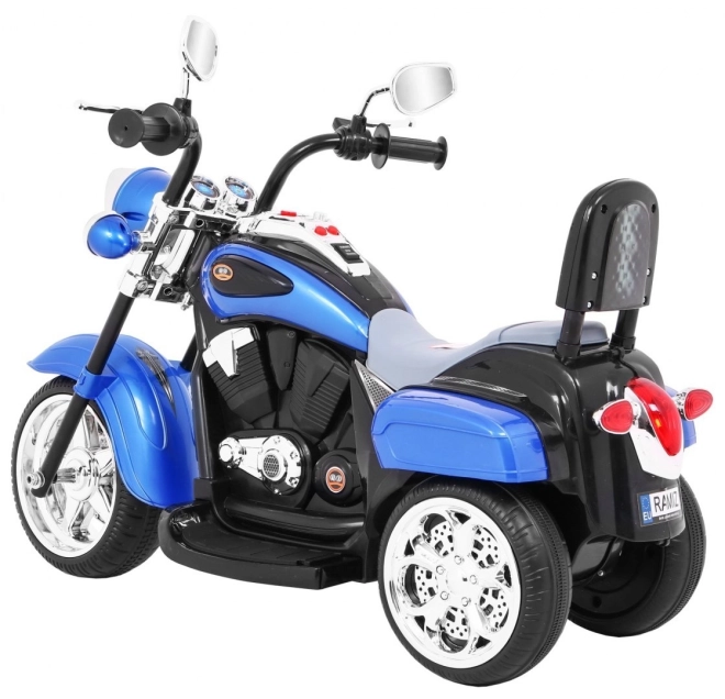 Motocicletta Chopper NightBike bianca – blu