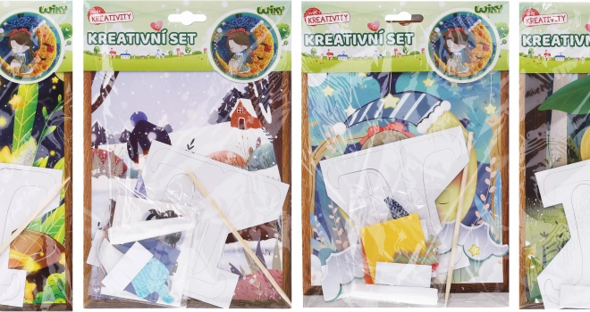 Set creativo con supporto – mix di motivi 17,5 × 26 cm