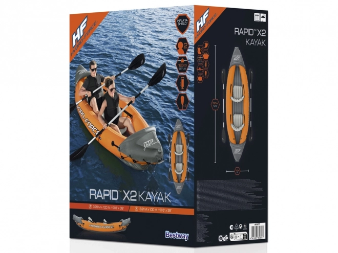 Kayak gonfiabile a 2 posti Lite-Rapid X2 di Bestway