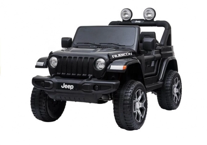 Auto elettrico per bambini Jeep Wrangler Rubicon nero 4x4