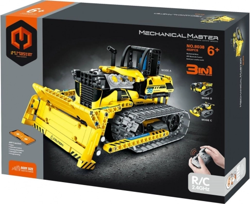 kit di costruzione programmabile iM.master 3in1 macchina da cantiere RC, 452 pezzi con pacco ricaricabile