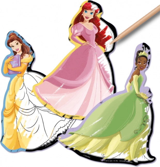 Stickers da grattare Disney Principesse 5 pezzi