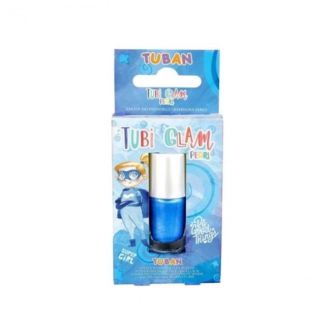 Smalto per unghie Tubi Glam - perla blu