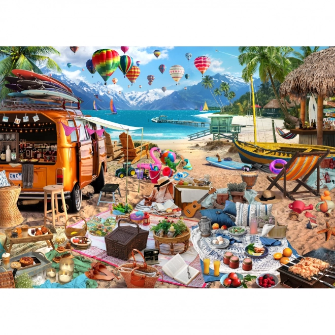 Puzzle Dovolenza sulla Spiaggia 1000 Pezzi Brain Tree