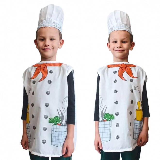 Costume da chef per bambini 3-8 anni