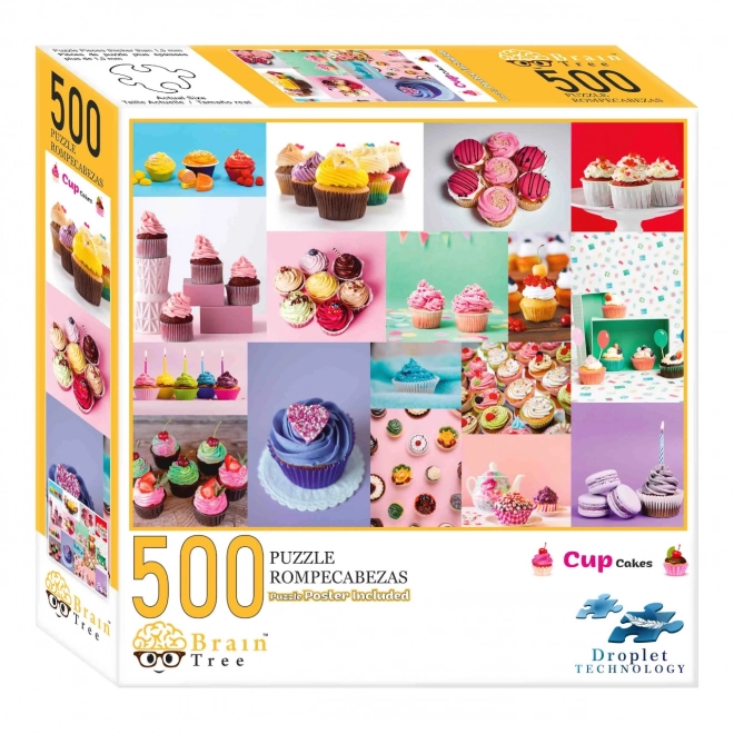 Puzzle Cupcakes 500 Pezzi Brain Tree