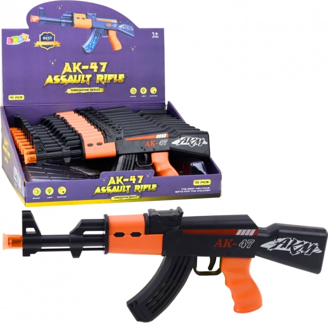 Giocattolo per bambini fucile AK47 con luci e suoni