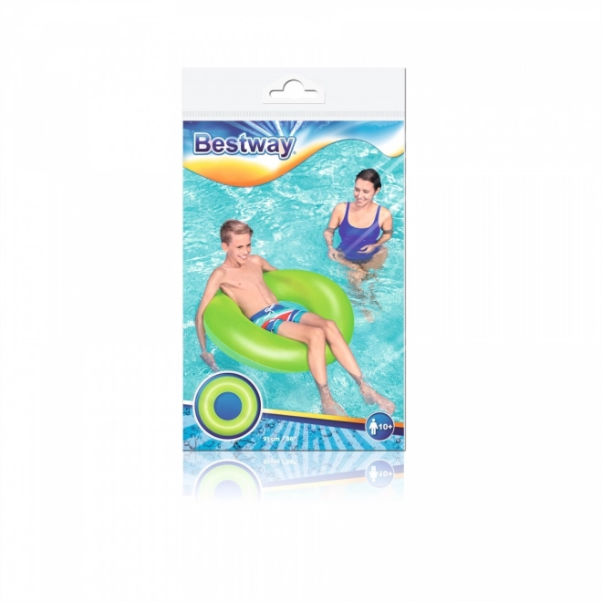 Ciambella da nuoto verde neon 91 cm Bestway