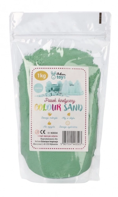 Sabbia cinetica colore menta 1 kg