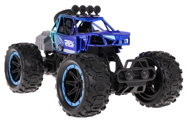 Crawler fuoristrada con funzione fumo R/C Blu